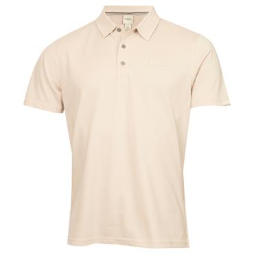 Calvin Klein Golf Gents City Tech Cotton Pique Polo Shirt Sand