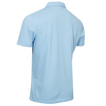 Calvin Klein Golf Gents City Tech Cotton Pique Polo Shirt Sky Blue