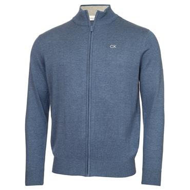 Calvin Klein Golf Gents Elmwood Full Zip Sweater Denim