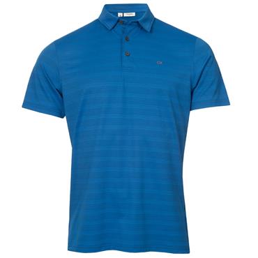 Calvin Klein Golf Gents Shadow Stripe Polo Shirt Blue