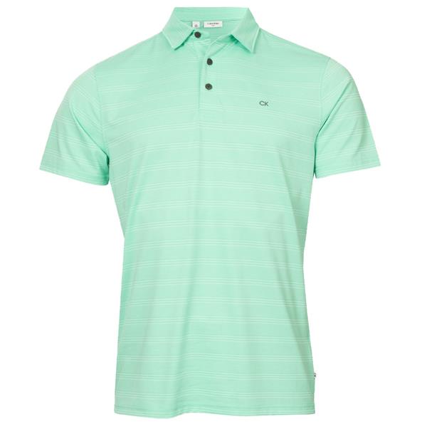 Calvin Klein Golf Gents Shadow Stripe Polo Shirt Green