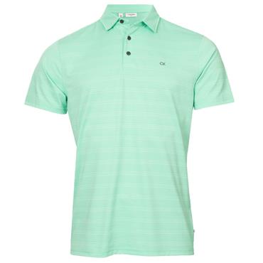 Calvin Klein Golf Gents Shadow Stripe Polo Shirt Green