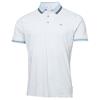 Calvin Klein Golf Gents Mini Stripe Polo Shirt Dusty Blue - White