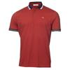 Calvin Klein Golf Gents Mini Stripe Polo Shirt Fiery Red - Navy