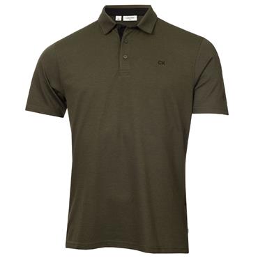 Calvin Klein Golf Gents Uni Polo Shirt Olive Oxford
