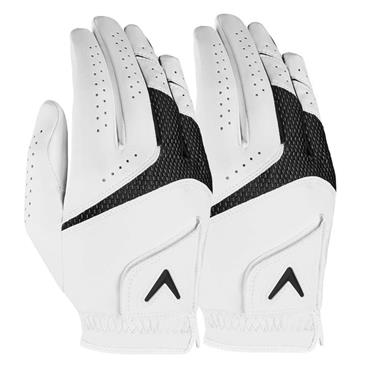 Callaway Gents Weather Spann Gloves Right Hand (2-Pack) White	