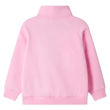 Gym+Coffee Kids Snap Collar Sierra Sweatshirt Pink Blossom