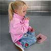 Gym+Coffee Kids Snap Collar Sierra Sweatshirt Pink Blossom
