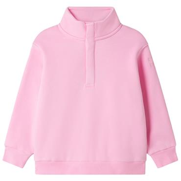Gym+Coffee Kids Snap Collar Sierra Sweatshirt Pink Blossom