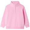 Gym+Coffee Kids Snap Collar Sierra Sweatshirt Pink Blossom