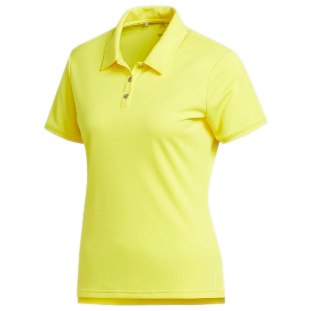 adidas Ladies Tournament Polo Shirt Yellow Golf Store