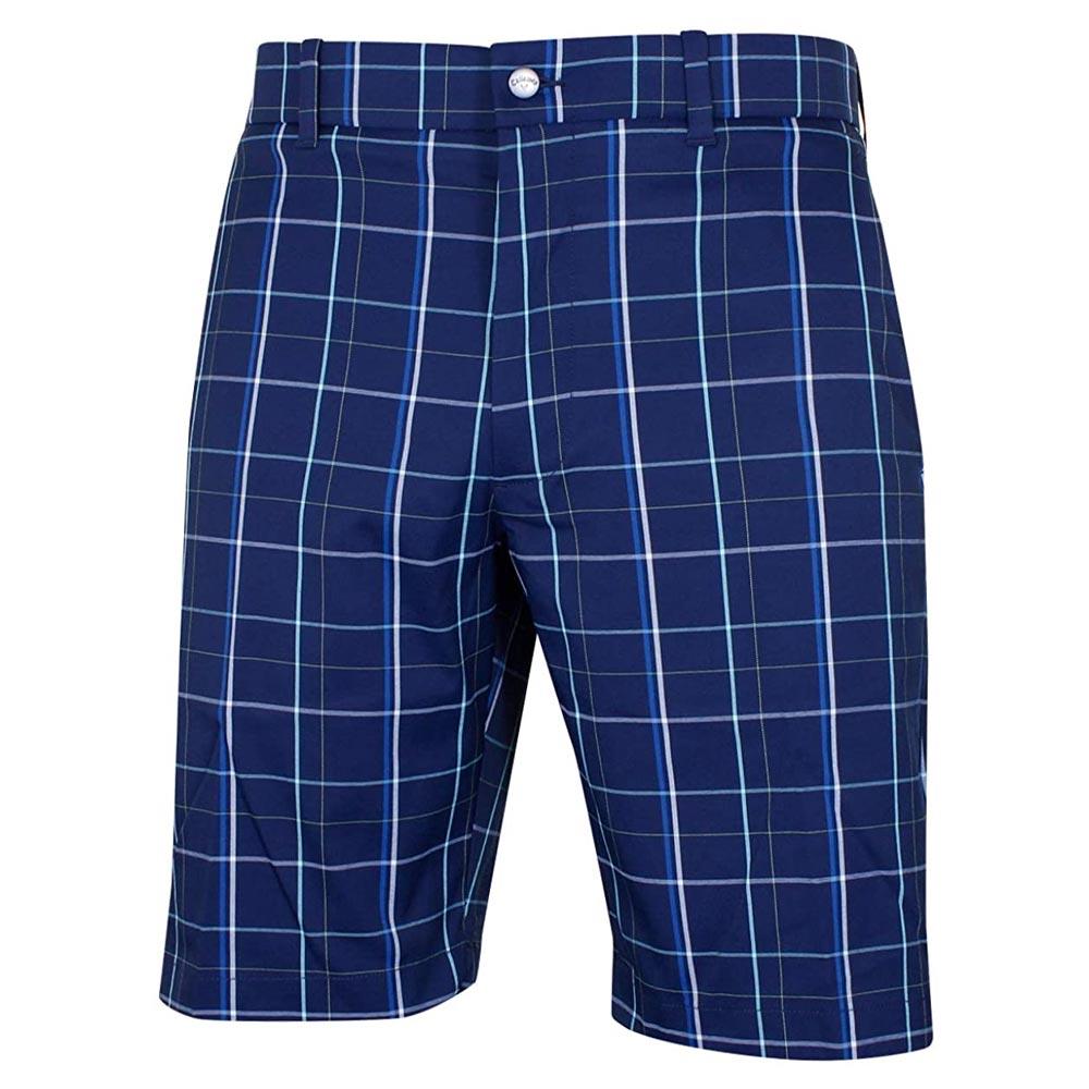 Callaway Gents Fashion Plaid Shorts Blue