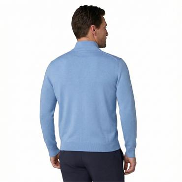 Callaway Gents ¼ Zip Blended Merino Sweater Mid Vista Blue (979)