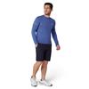 Callaway Gents Crew Neck Mock Sweater Light Magnetic Blue Heather (418)