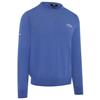 Callaway Gents Crew Neck Mock Sweater Light Magnetic Blue Heather (418)