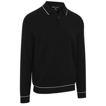 Callaway Gents Textured Squares Sweater Caviar (002)