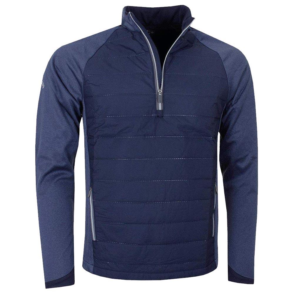 Callaway Gents Ultrasonic Quilted Technical 1/4 Zip Pullover Peacoat