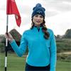Callaway Ladies ½ Zip Quilted Knit Pullover Ethereal Blue (982)