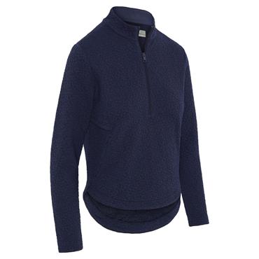 Callaway Ladies ½ Zip Quilted Knit Pullover Peacoat (410)