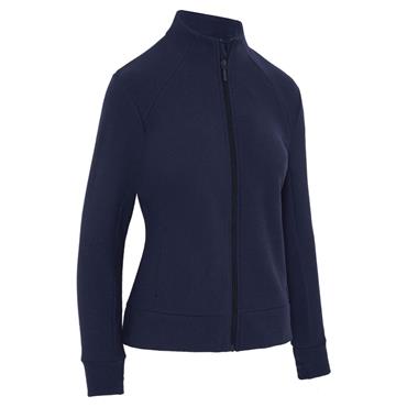 Callaway Ladies Stretch Waffle Knit Fleece Jacket Peacoat (410)