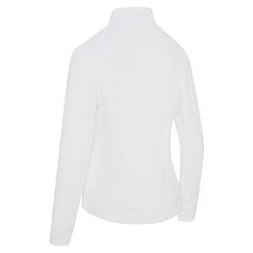 Callaway Ladies Stretch Waffle Knit Fleece Jacket White (123)