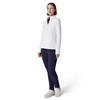 Callaway Ladies Stretch Waffle Knit Fleece Jacket White (123)
