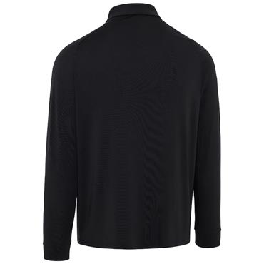 Callaway Gents Long Sleeve Knit Polo Shirt Caviar (002)