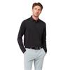Callaway Gents Long Sleeve Knit Polo Shirt Caviar (002)