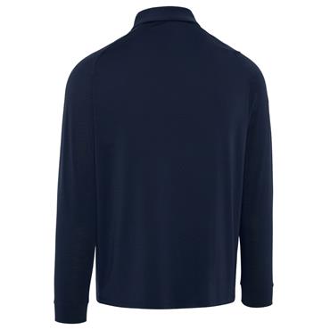 Callaway Gents Long Sleeve Knit Polo Shirt Peacoat (410)