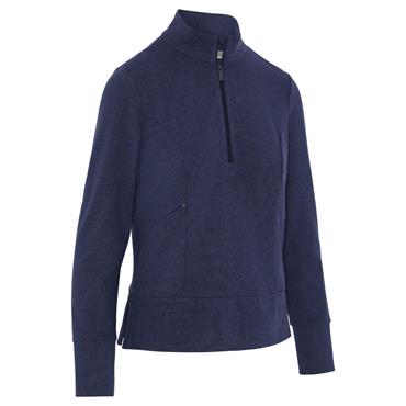 Callaway Ladies ¼ Zip Micro Fleece Pullover Peacoat - Heather (484)