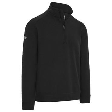 Callaway Gents Waffle ¼ Zip Caviar (002)