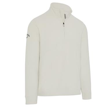 Callaway Gents Waffle ¼ Zip White Onyx (114)