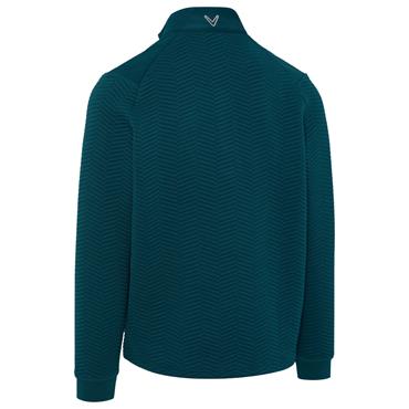 Callaway Gents Lux Touch Lightweight Chevron Jacquard ¼ Zip Pullover Blue Coral (354)