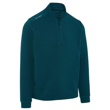 Callaway Gents Lux Touch Lightweight Chevron Jacquard ¼ Zip Pullover Blue Coral (354)