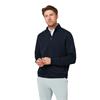 Callaway Gents Lux Touch Lightweight Chevron Jacquard ¼ Zip Pullover Peacoat (410)