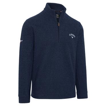Callaway Gents Double Brushed Jacquard ¼ Zip Pullover Peacoat (410)
