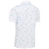 Callaway Gents All Over Chev Geo Print Polo Shirt Bright White (100)