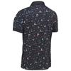 Callaway Gents All Over Chev Geo Print Polo Shirt Caviar (002)