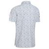Callaway Gents Golf Novelty Print Polo Shirt Bright White (100)