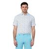 Callaway Gents Golf Novelty Print Polo Shirt Bright White (100)