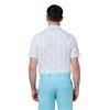 Callaway Gents Golf Novelty Print Polo Shirt Bright White (100)