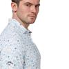 Callaway Gents Golf Novelty Print Polo Shirt Bright White (100)