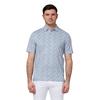 Callaway Gents All Over Flamingo  Print Polo Shirt Bright White (100)