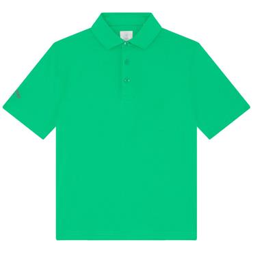 Callaway Boys Tournament Solid Polo Holly Green 324