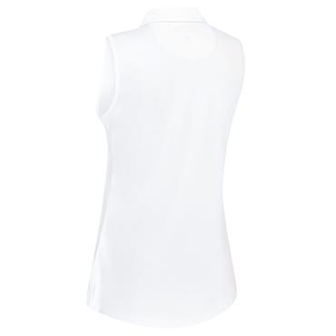 Callaway Ladies Tournament Sleeveless Polo Shirt Bright White (100)