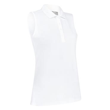 Callaway Ladies Tournament Sleeveless Polo Shirt Bright White (100)