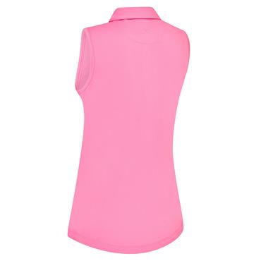 Callaway Ladies Tournament Sleeveless Polo Shirt Cheeky Pink (674)