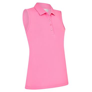 Callaway Ladies Tournament Sleeveless Polo Shirt Cheeky Pink (674)