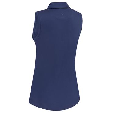 Callaway Ladies Tournament Sleeveless Polo Shirt Peacoat (410)
