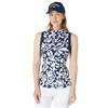 Callaway Ladies Abstract Floral Polo Shirt Peacoat (410)